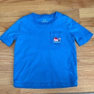 Vineyard Vines Kids Blue Graphic Pocket Tee